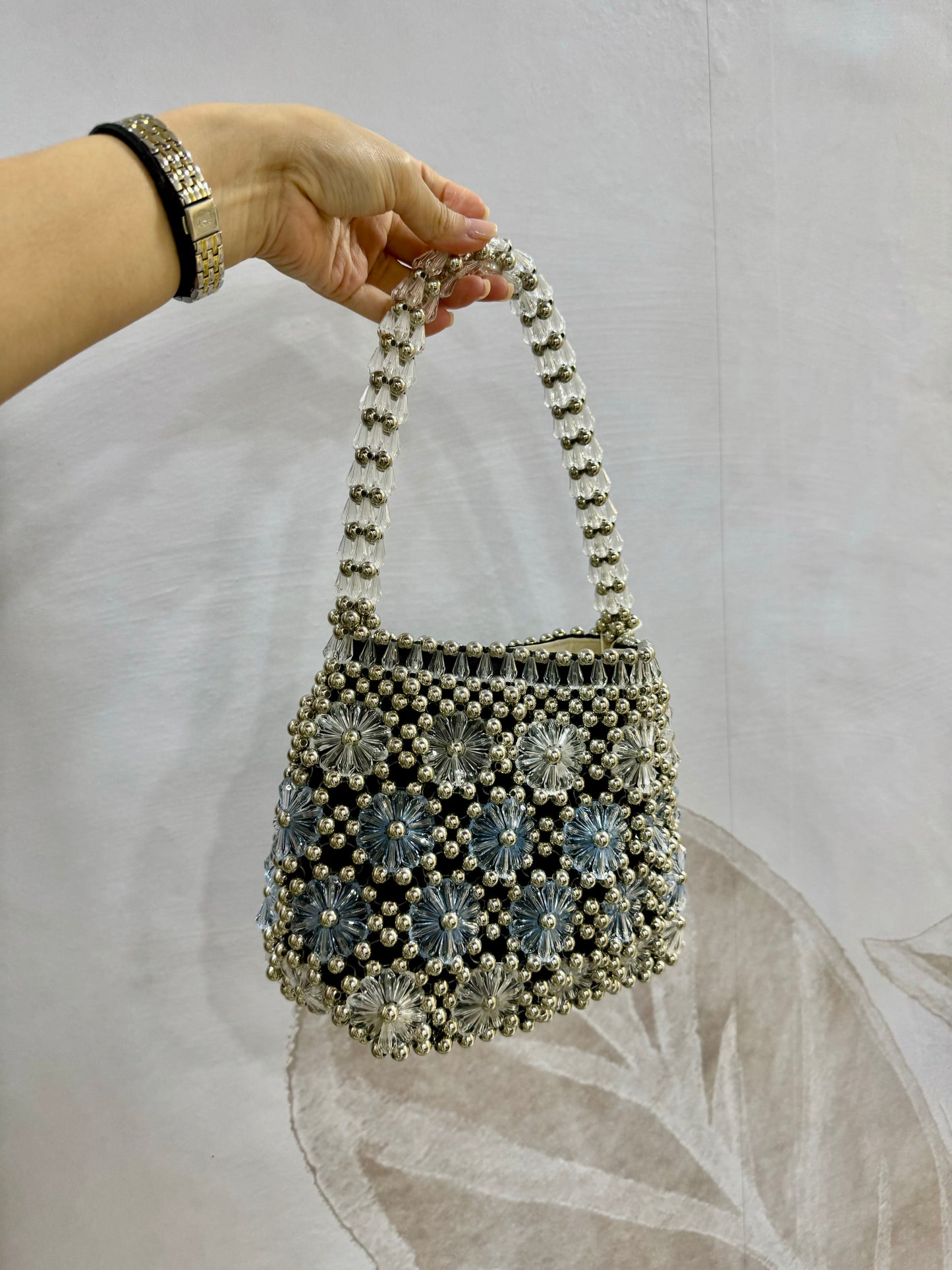 Beaded Blue Purse