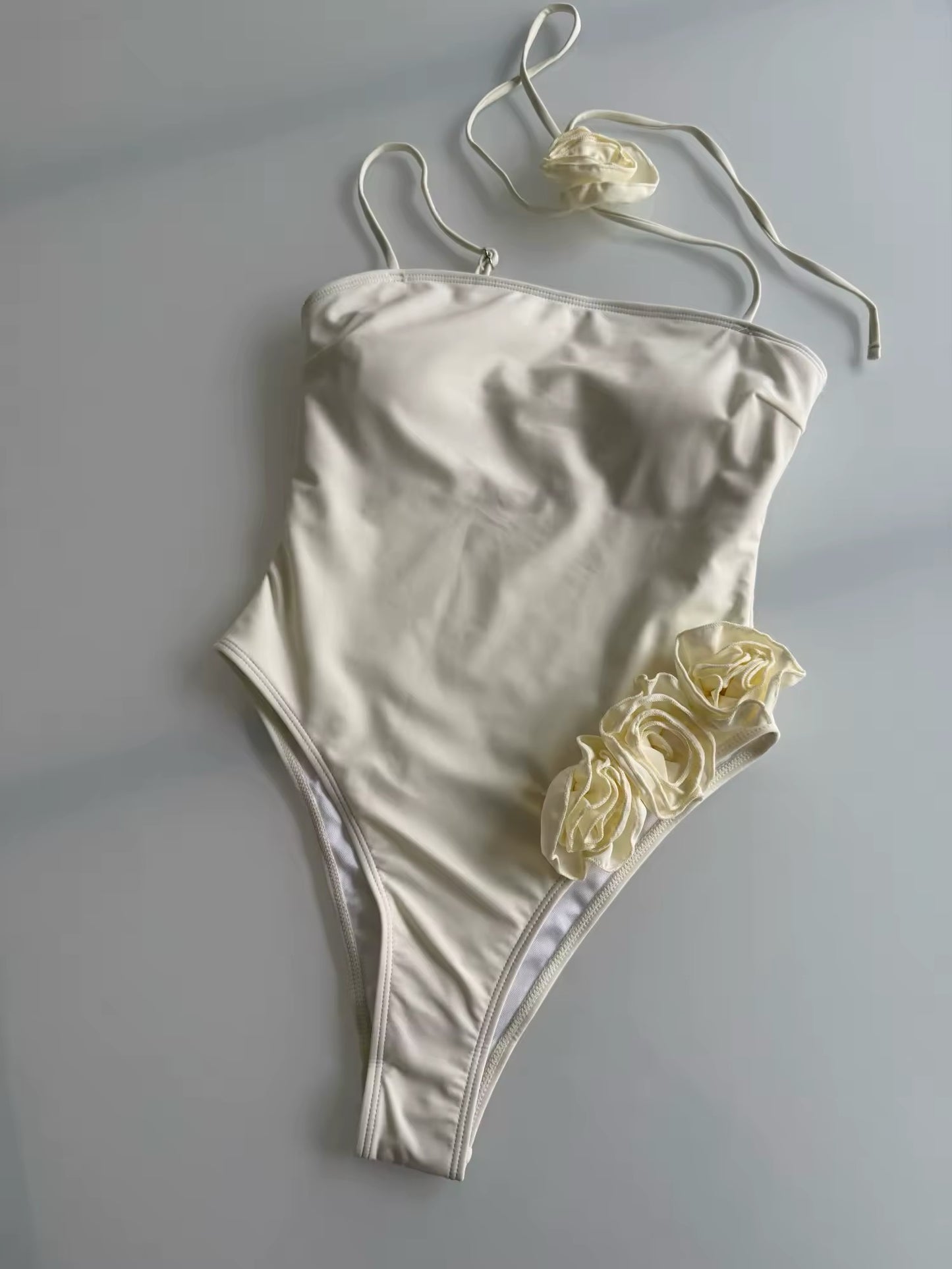 Rose Choker Swimsuit One Piece