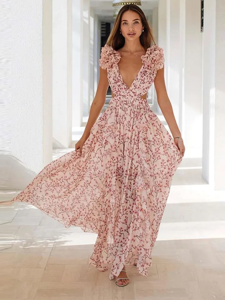 Pink Floral Dress