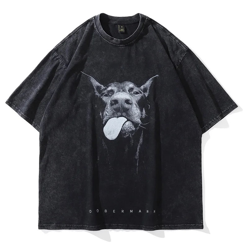 Doberman Oversized Men T-Shirt