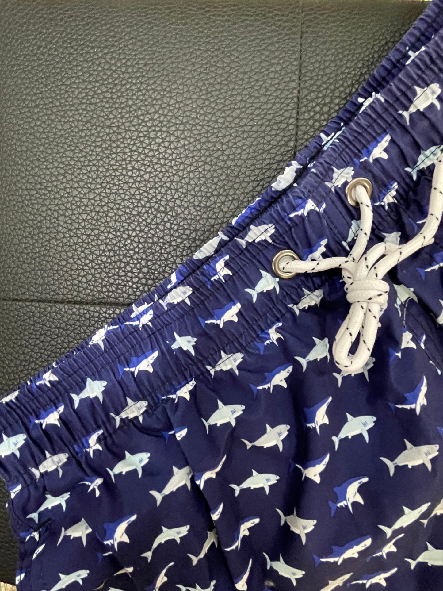 Shark Print Short Men Swimwear