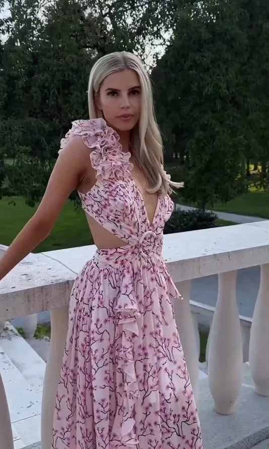 Pink Floral Dress