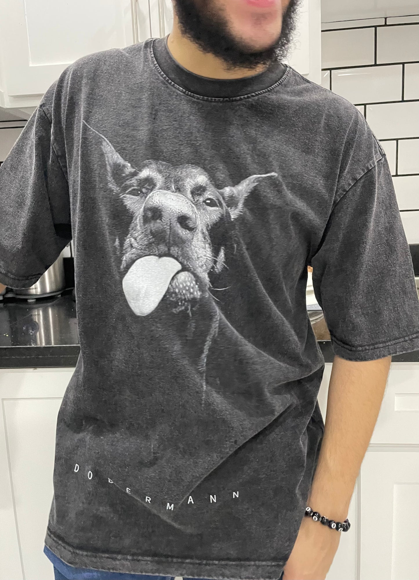 Doberman Oversized Men T-Shirt