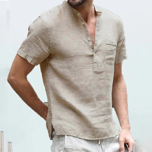 Khaki Summer Men Shirt