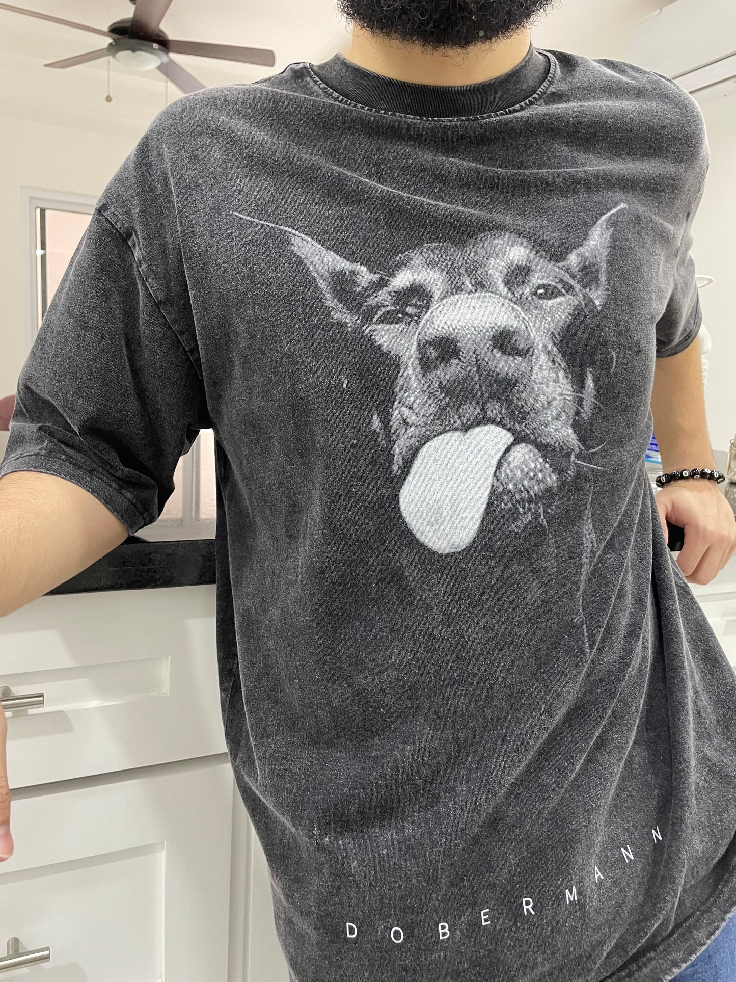 Doberman Oversized Men T-Shirt