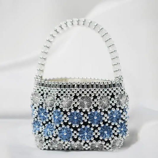 Beaded Blue Purse