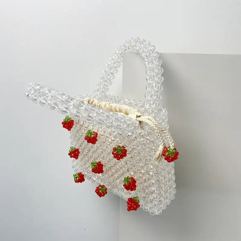 Strawberry Beads Purse