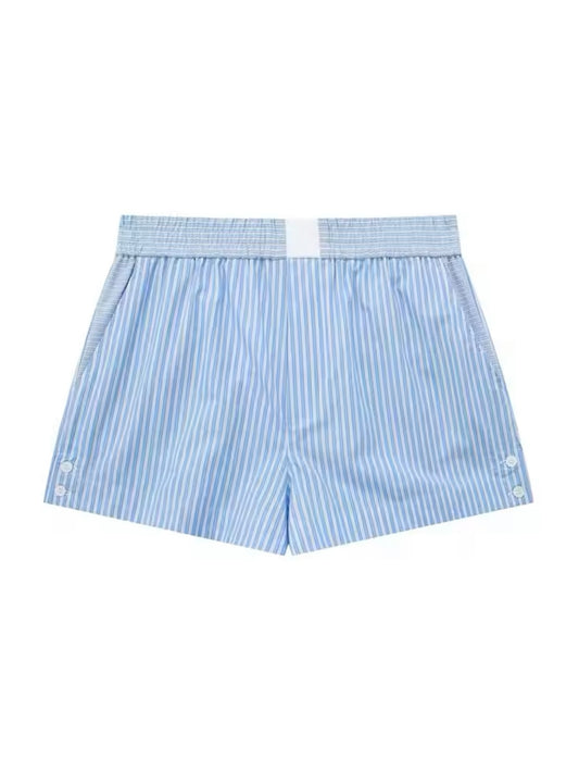 Blue Stripes Shorts