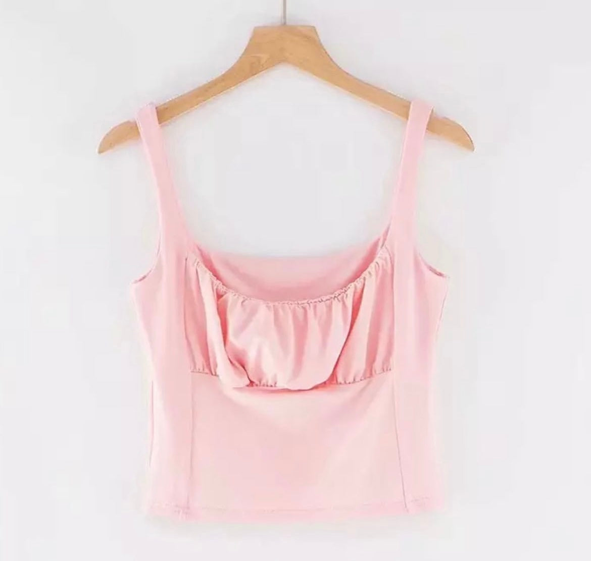 Pink Scrunched Top